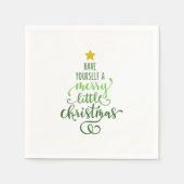 Joyeuses serviettes en papier de Noël (Devant)