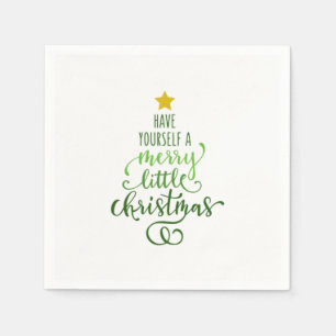 Joyeuses serviettes en papier de Noël