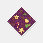 Joyeuses serviettes en papier de Noël (Coin)
