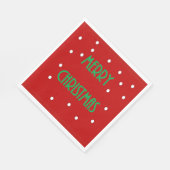 Joyeuses serviettes en papier de Noël (Coin)