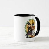 Joyeuses sorcières d'Halloween traite Ringer Mug (Devant droit)