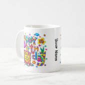 Joyeuses tasses de gâteau d'anniversaire (Devant gauche)