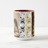 Joyeuses tasses noël 2025 couleur marron (Centre)