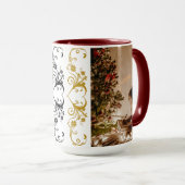 Joyeuses tasses noël 2025 couleur marron (Devant droit)