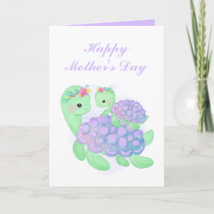 Joyeuses tortues de mer de la fête des mères ajout