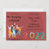 Joyeuses vacances Amis Invitation (Devant)