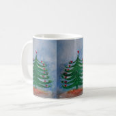 Joyeuses vacances Arbre de Noël Mug (Devant gauche)