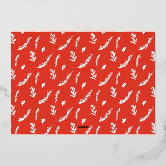 Joyeuses vacances arc moderne 3 photos script roug (Verso)