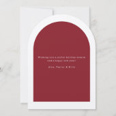 Joyeuses vacances Arch Photo Noël Carte de vacance (Dos)