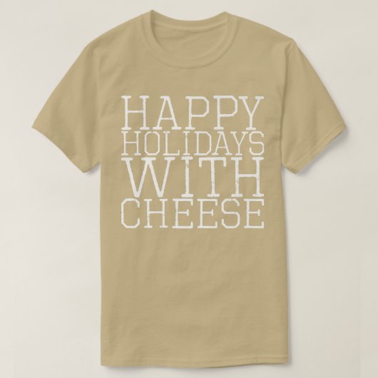 Joyeuses Vacances Avec Cheese Premium T-Shirt Copy (Design devant)