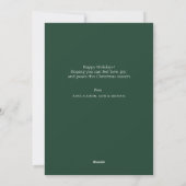 Joyeuses vacances blanc lettrage de Noël carte (Dos)