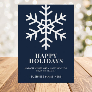 Joyeuses vacances Blue Snowflake Business
