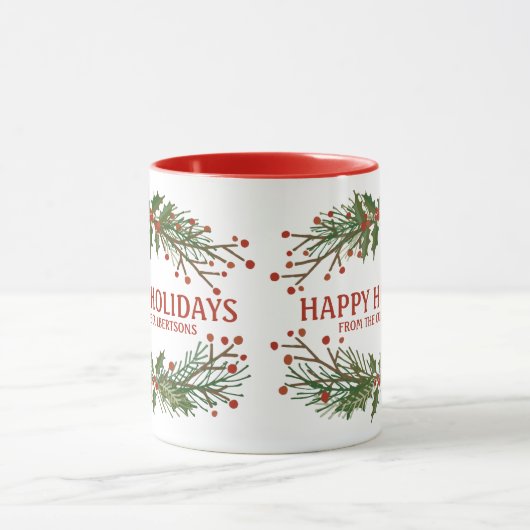 Joyeuses vacances Botanical Mug (Centre)