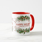Joyeuses vacances Botanical Mug (Devant droit)