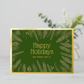 Joyeuses vacances Cadre de verdure Entreprise Noël (Debout devant)