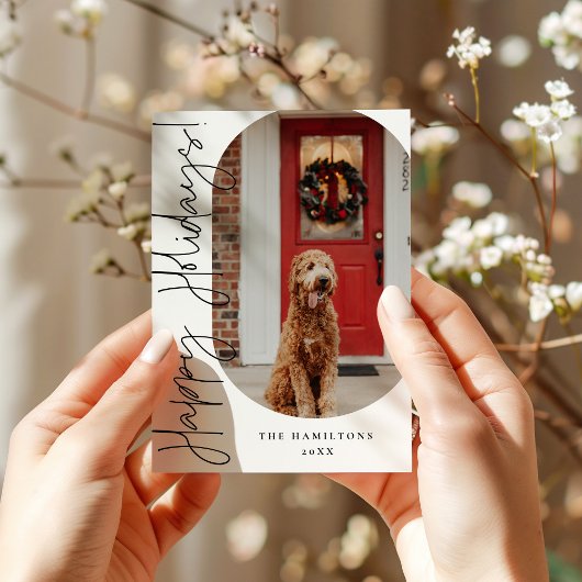 Joyeuses vacances Carte minimaliste moderne