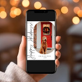 Joyeuses vacances Carte minimaliste moderne