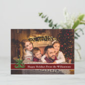 Joyeuses Vacances Carte Pleine Photo Avec Arbre Mo (Debout devant)