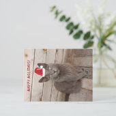 Joyeuses vacances Carte postale de chat CaGrey (Debout devant)