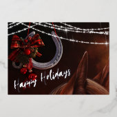 Joyeuses vacances Cheval et fer à cheval Apparteme (Recto)