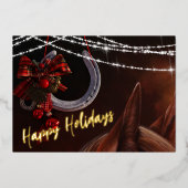 Joyeuses vacances Cheval et fer à cheval Apparteme (Recto)