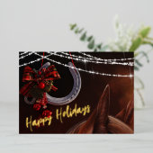 Joyeuses vacances Cheval et fer à cheval Apparteme (Debout devant)