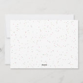 Joyeuses vacances coloré carte photo (Dos)