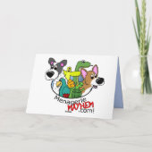 Joyeuses vacances Corgi carte de Noël (Dos)