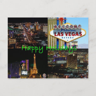 Joyeuses vacances de Las Vegas Carte postale Pitto