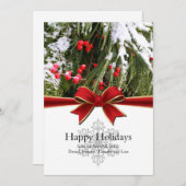 Joyeuses Vacances d'hiver Carte Appartement (Devant / Derrière)