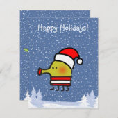 Joyeuses vacances Doodle Jump Carte de voeux (Devant / Derrière)