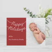 Joyeuses vacances en Twinkle Lights Carte photo (Debout devant)