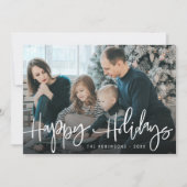 joyeuses vacances famille carte de vacances de noë (Devant)