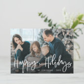 joyeuses vacances famille carte de vacances de noë (Debout devant)