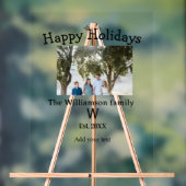 Joyeuses vacances famille photo renuion nom lettre (Neutre)