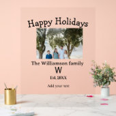 Joyeuses vacances famille photo renuion nom lettre (Mariage)