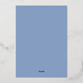 Joyeuses vacances Fir Pinecone Moderne Bleu Entrep (Verso)