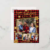 Joyeuses vacances Flocon de neige 4 Photos Collage (Recto/Verso)