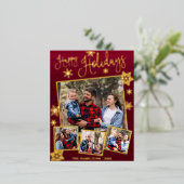 Joyeuses vacances Flocon de neige 4 Photos Collage (Debout devant)