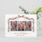 Joyeuses vacances Garland Bell 3 Photo Carte de No (Debout devant)