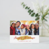 Joyeuses vacances Gold Foil Swash Photo de vacance (Debout devant)