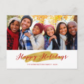 Joyeuses vacances Gold Foil Swash Photo de vacance (Devant)