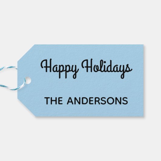 Joyeuses vacances Gris Poodle Noël #4-2 étiquette  (Dos Horizontal)