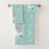 Joyeuses Vacances hiver Snowflakes Reindeer Art (En situation)