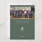 Joyeuses vacances hiver verdure Carte de vacances (Dos)