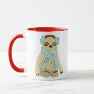 Joyeuses vacances Jolie Noël Sloth Coffee Mug