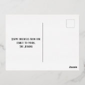 Joyeuses Vacances Lumières De Noël Et Snowflakes (Verso)