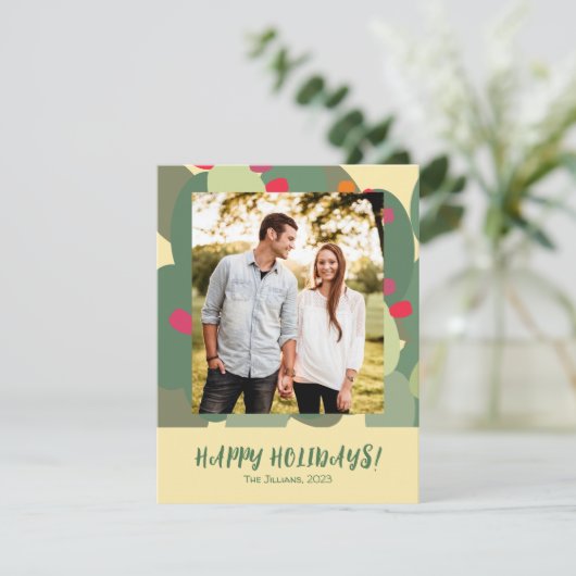 joyeuses vacances moderne carte de vacances de noë (Debout devant)