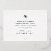 Joyeuses Vacances Moderne Funny Pet Photo personna (Verso)