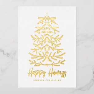 Joyeuses Vacances Moderne Simple Arbre de Noël